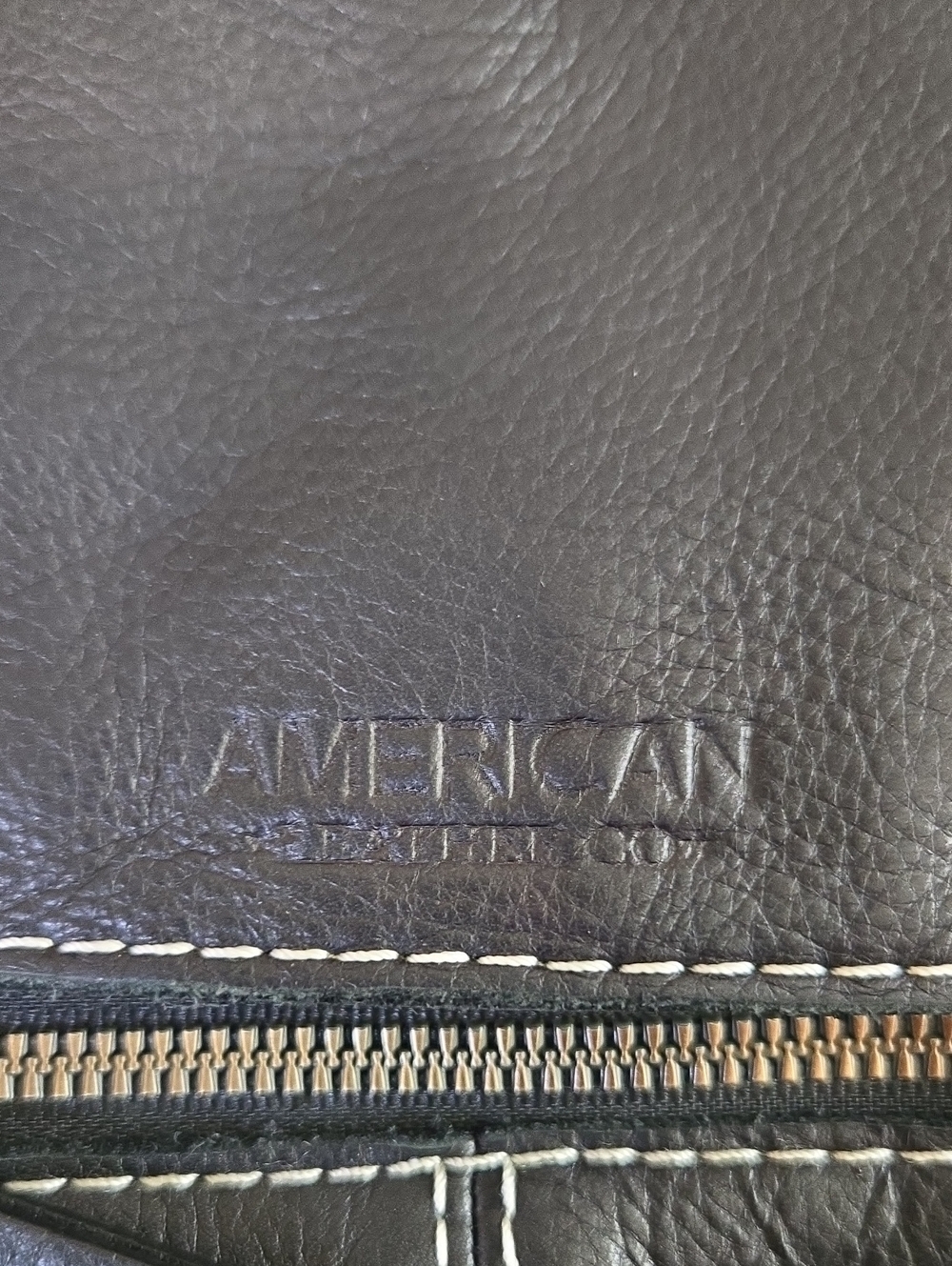Black Leather Convertible Backpack with Contrast Stitching - Picture 2 of 7